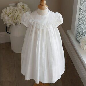 White Linen Float Dress Flower Girl Bailey Boys Chabré Boutique Size 4 NWT